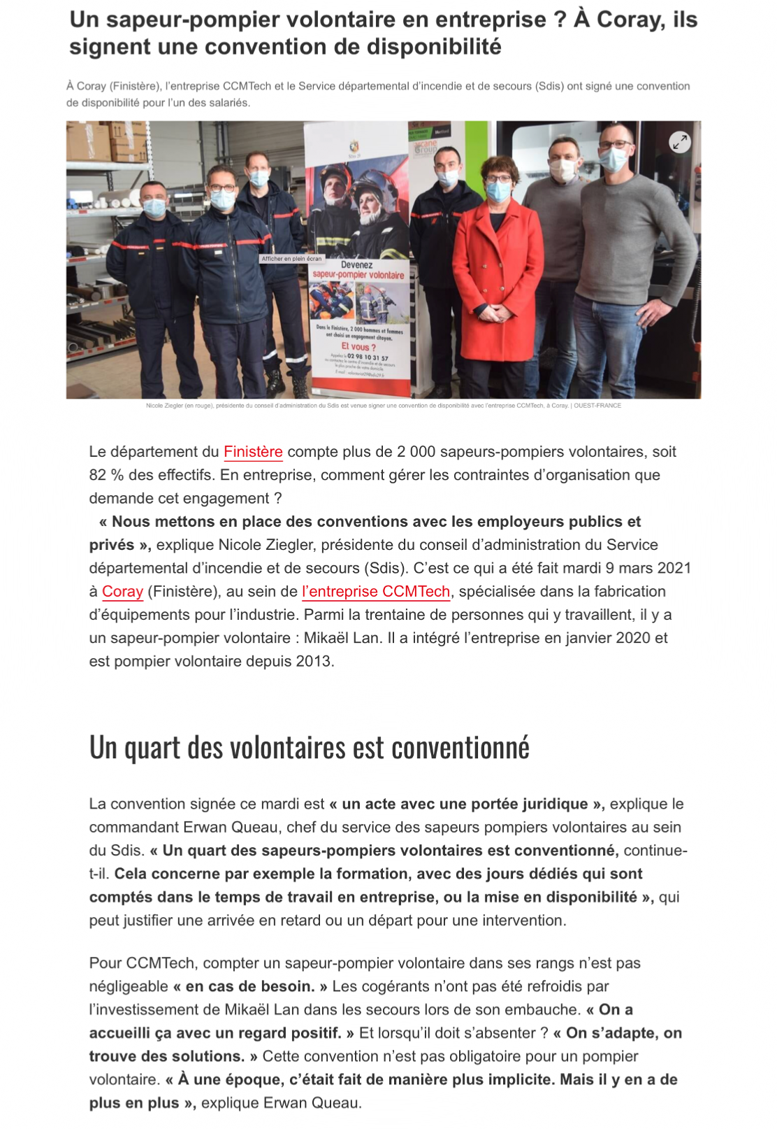 10 MARS 2021 OUEST FRANCE