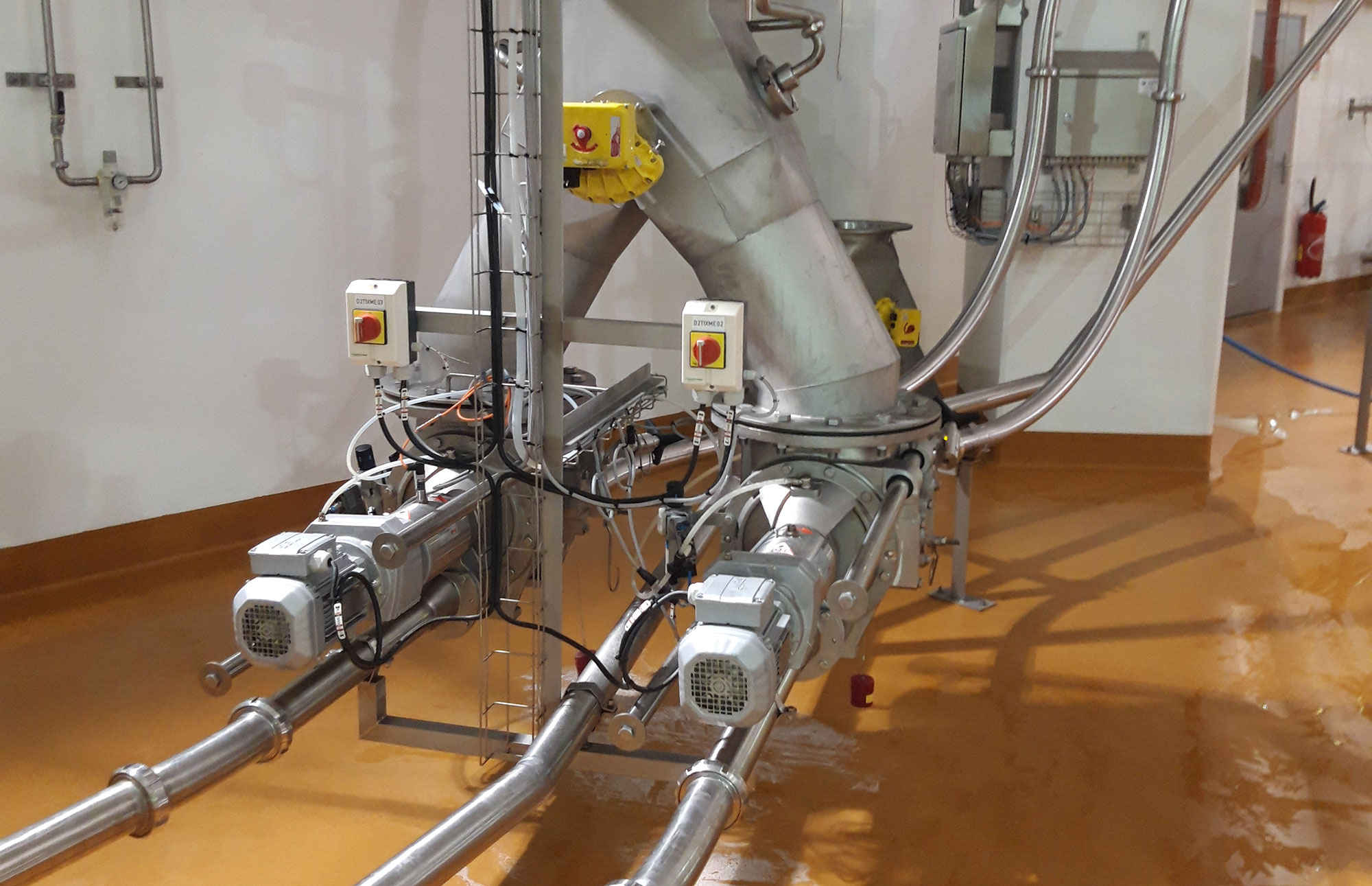 Aiguillage poudre de lait