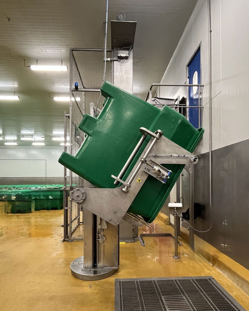 Elévateur basculeur de bac